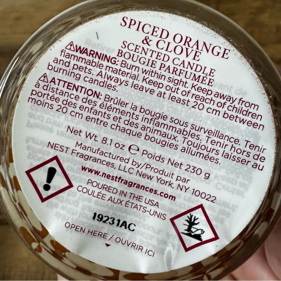 NEW in Box NEST Spiced Orange & Clove Scented Candle ~ 8.1 oz - Picture 8 of 8